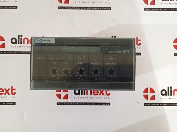 DEIF Uni-Line FAS-113DG Synchronizer Relay Module 110V AC/DC 60Hz