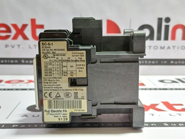 Fuji Electric SC-5-1, SC-5-1[19], SC51 Contactor 32A AC110V