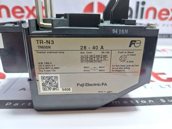 Fuji Electric TR-N3 (TR65BN) Thermal Overload Relay 28-40A 10A