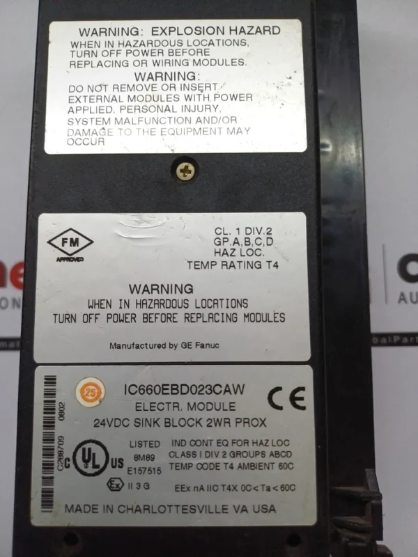 GE Fanuc Genius IO Block IC660BBD023, IC660EBD023CAW, IC660TBD023CAL