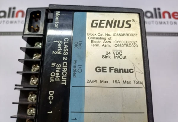 GE Fanuc Genius IO Block IC660BBD023, IC660EBD023CAW, IC660TBD023CAL