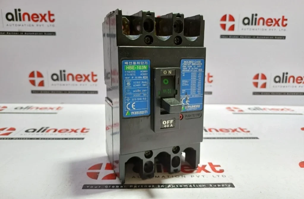 Hyundai HBE-103N 3-Pole Molded Case Circuit Breaker 40A 660V