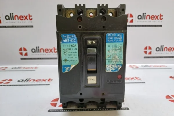 Hyundai HBS-63C 3-Pole Molded Case Circuit Breaker 660V 60A