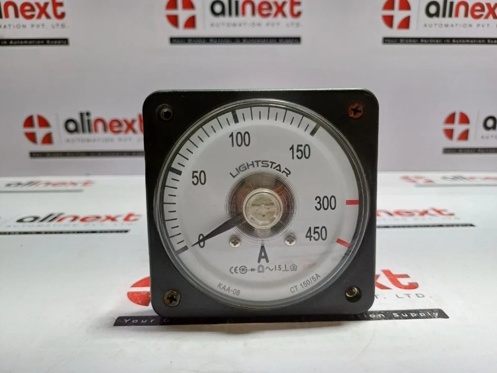 Lightstar Analogue Ammeter 0-450A Panel Meter KAA-08 CT 150 5A