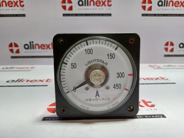 Lightstar Analogue Ammeter 0-450A Panel Meter KAA-08 CT 150 5A