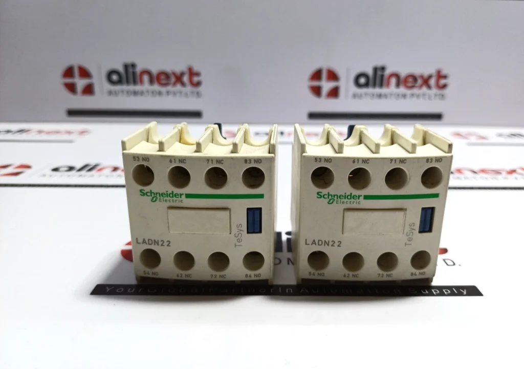 Lot of 2X Schneider Electric TeSys LADN22 auxiliary contact block