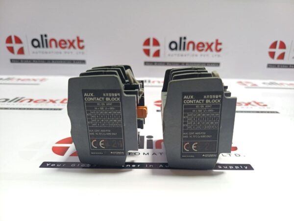 Lot of 2x Hyundai UAB 40 Auxiliary Contact Block 16A 690V