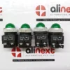 Lot of 4X KOINO KPL30-L3C Green LED Indicator Pilot Light 24V Panel Mount