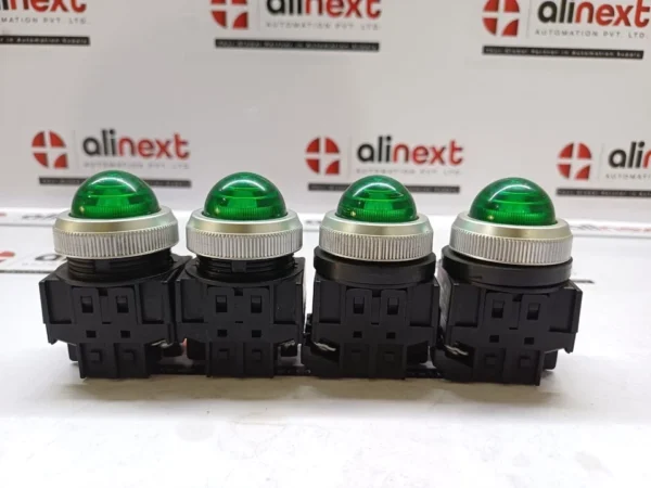 Lot of 4X KOINO KPL30-L3C Green LED Indicator Pilot Light 24V Panel Mount