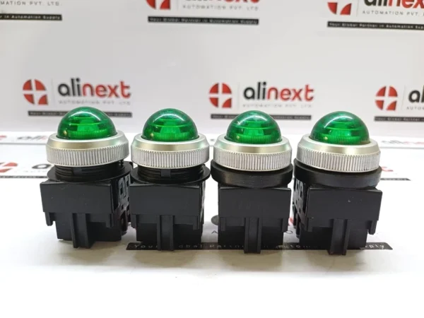 Lot of 4X KOINO KPL30-L3C Green LED Indicator Pilot Light 24V Panel Mount