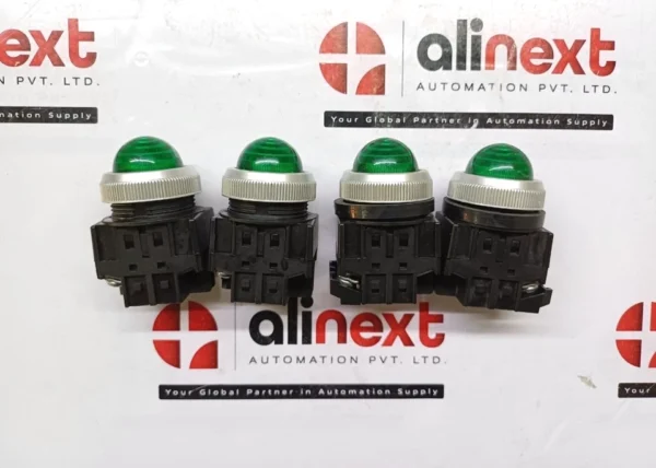 Lot of 4X KOINO KPL30-L3C Green LED Indicator Pilot Light 24V Panel Mount