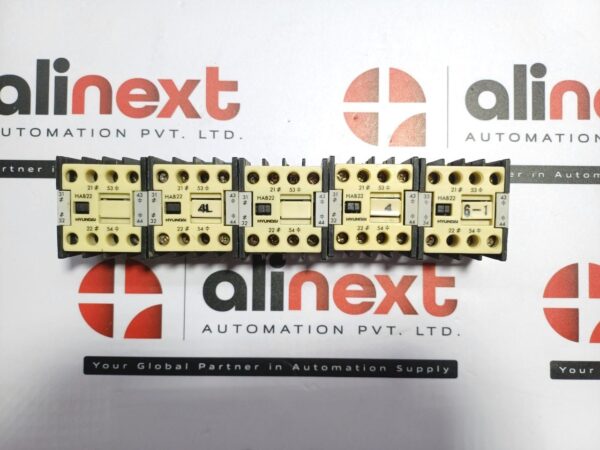 Lot of 5x Hyundai HAB22 auxiliary contact block 35A 600V AC1