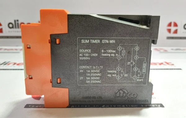 Luxco GTN-WH Slim Timer Relay 8-100V AC DC