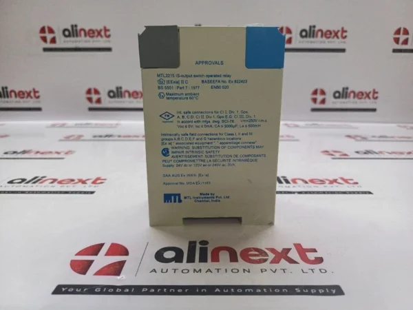 MTL2215 IS Output Switch Operated Relay Intrinsically Safe 24V DC / 120-240V AC