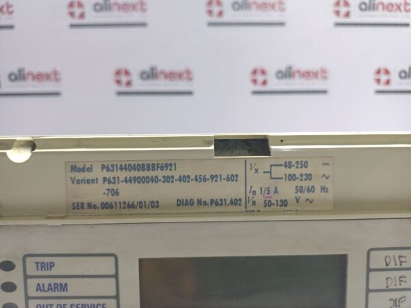 MiCOM P631 Transformer Differential Protection Relay P63144040BBBF6921
