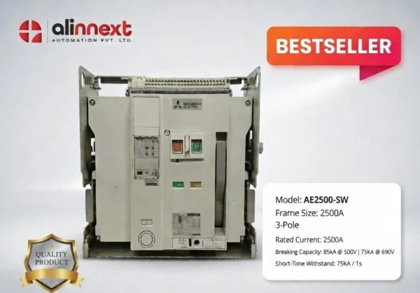 Mitsubishi Electric Low Voltage Air Circuit Breaker AE2500-SW 3-pole 2500 A