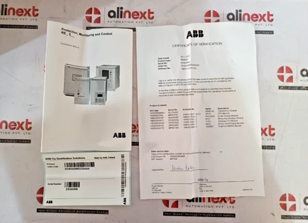 NEW ABB REM545BM223AAAA Machine Terminal REV B (with Orange Terminal Blocks)