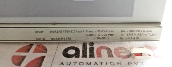 NEW ABB REM545BM223AAAA Machine Terminal REV B (with Orange Terminal Blocks)