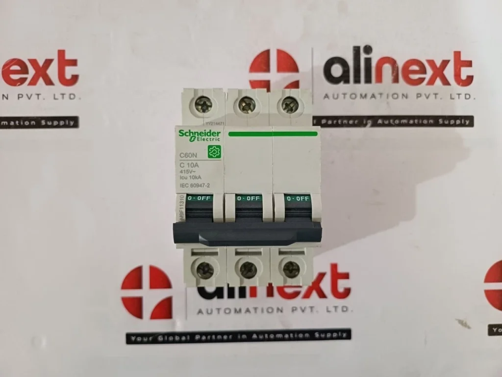 Schneider Electric C60N 3P 10A C Curve Miniature Circuit Breaker 440V