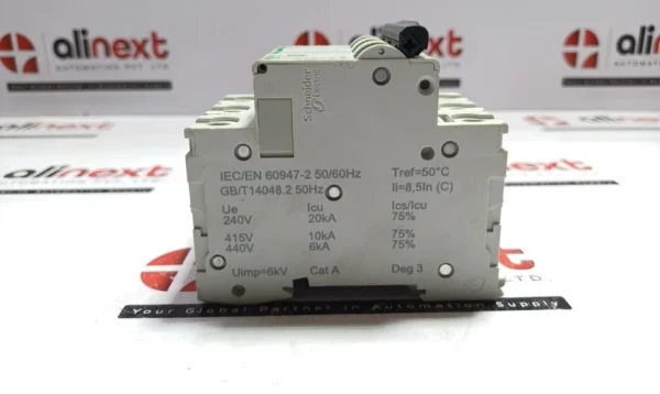 Schneider Electric C60N 3P 10A C Curve Miniature Circuit Breaker 440V