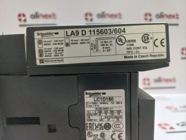 Schneider Electric LC1D150 TeSys Deca 3P Power Contactor LC1 D150R7