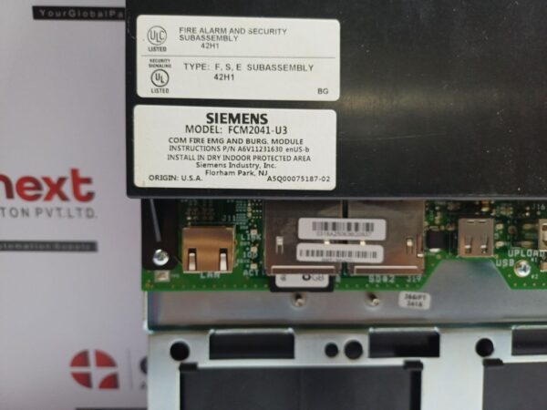 Siemens FCM2041-U3 Cerberus PRO Modular Operator Interface A6V11231630