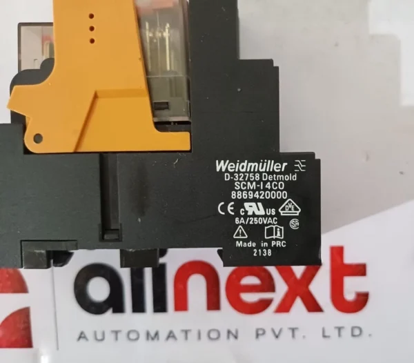 Weidmüller 1181100000 RCM Relay 230V AC Coil 6A 250V Contact