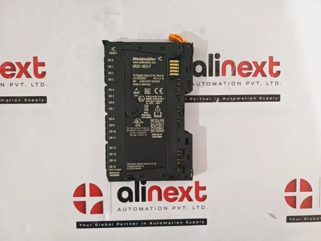 Weidmüller UR20-16DO-P 16 Digital Output Module 0.5A Source IP20 PLC I O Module