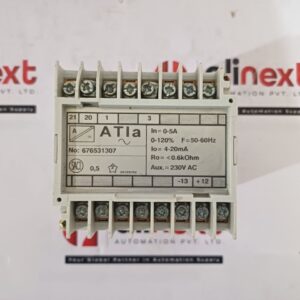 SACI ATIa AC Current Measuring Transducer 676531307 4-20mA DC 230VAC 50-60Hz