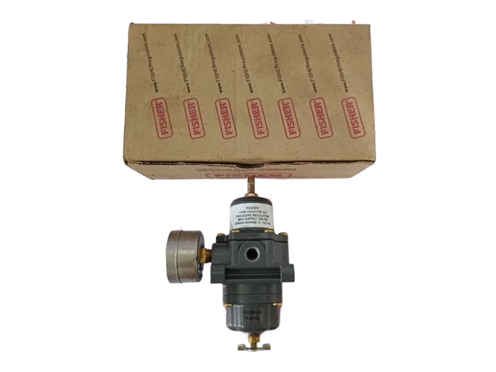 Fisher FS-67CFR-239 Pressure Regulator 0-125 PSI w/ Gauge Max 250 PSI