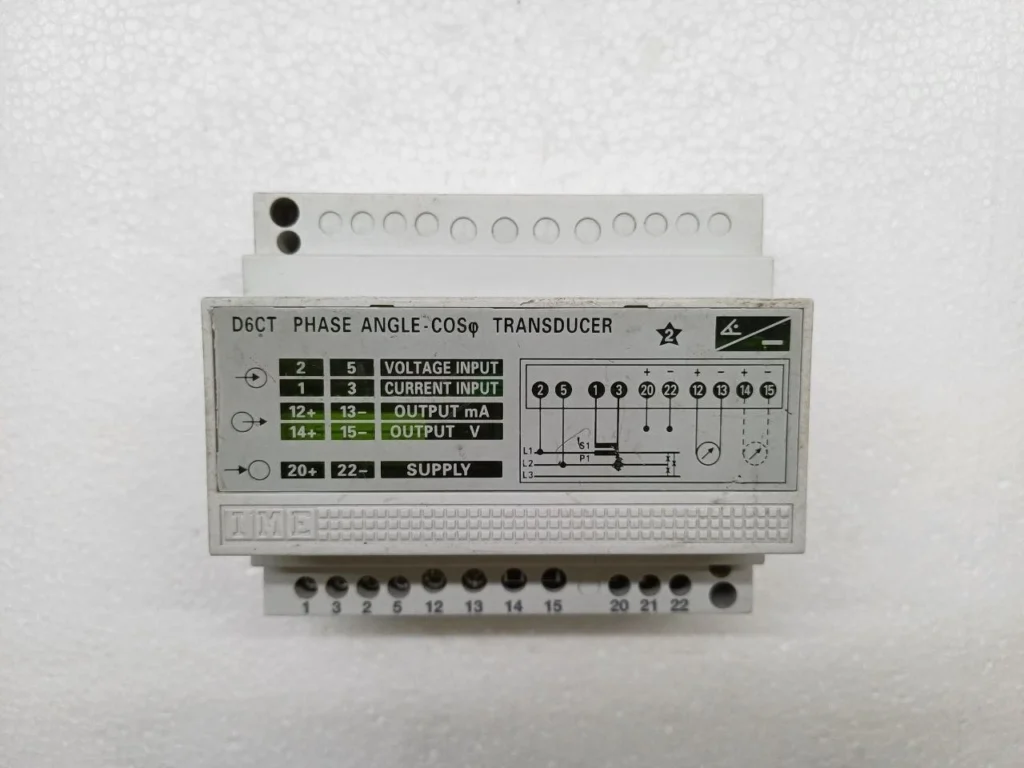 IME D6CT Phase Angle Cosφ Transducer Power Factor Converter 4–20mA DIN Rail