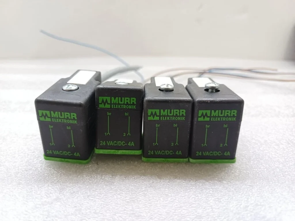 Lot of 4X Murr Elektronik 24VAC/DC 4A Interface Relay Modules 334720 67315