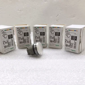 Lot of 5X Schneider Electric ZB4BV013 White Pilot Light Head