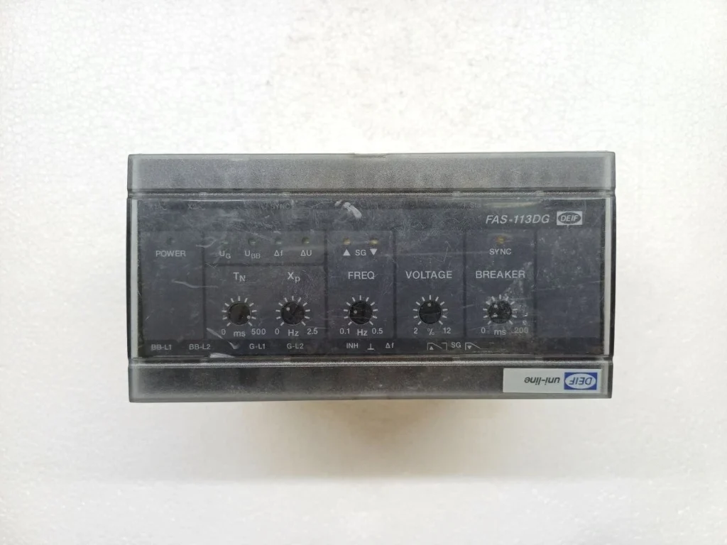 DEIF FAS-113DG Generator Synchronizer Controller 400000401.10 110V AC/DC 60Hz