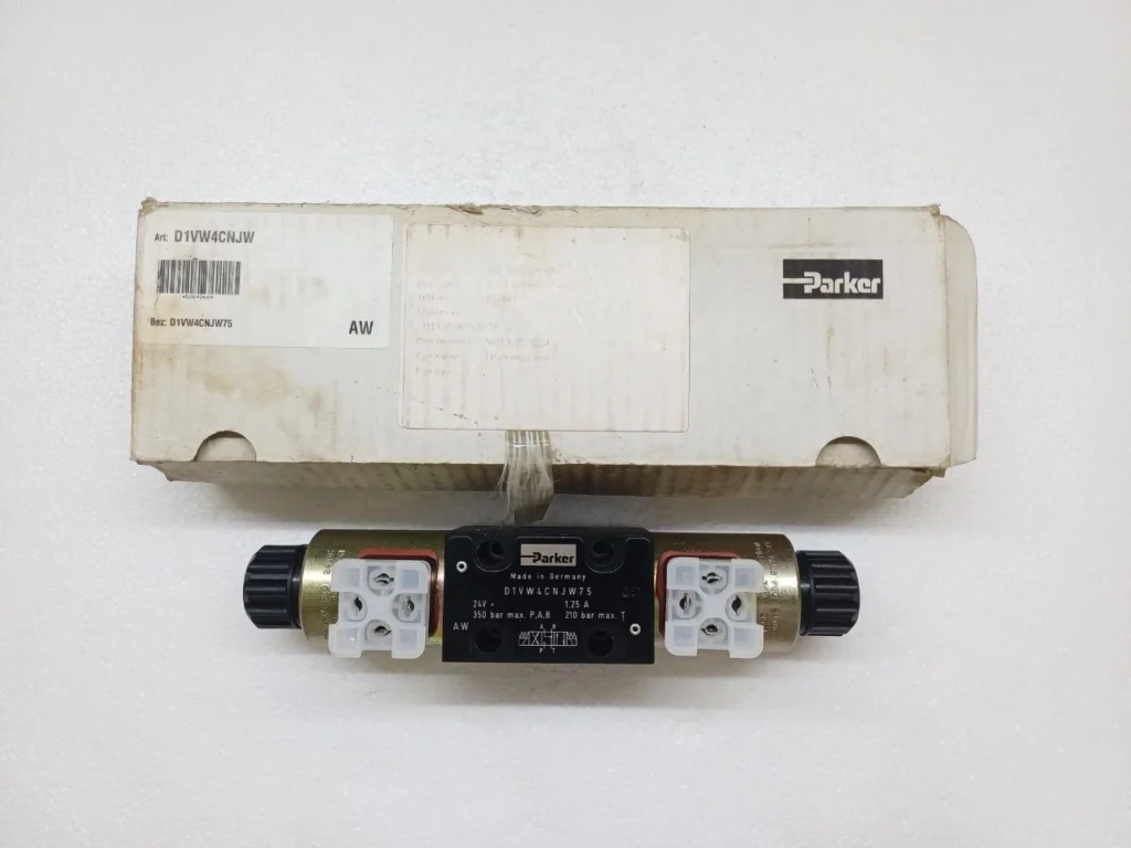 Parker D1VW4CNJW75 Hydraulic Solenoid Valve 24V DC Directional Control Valve