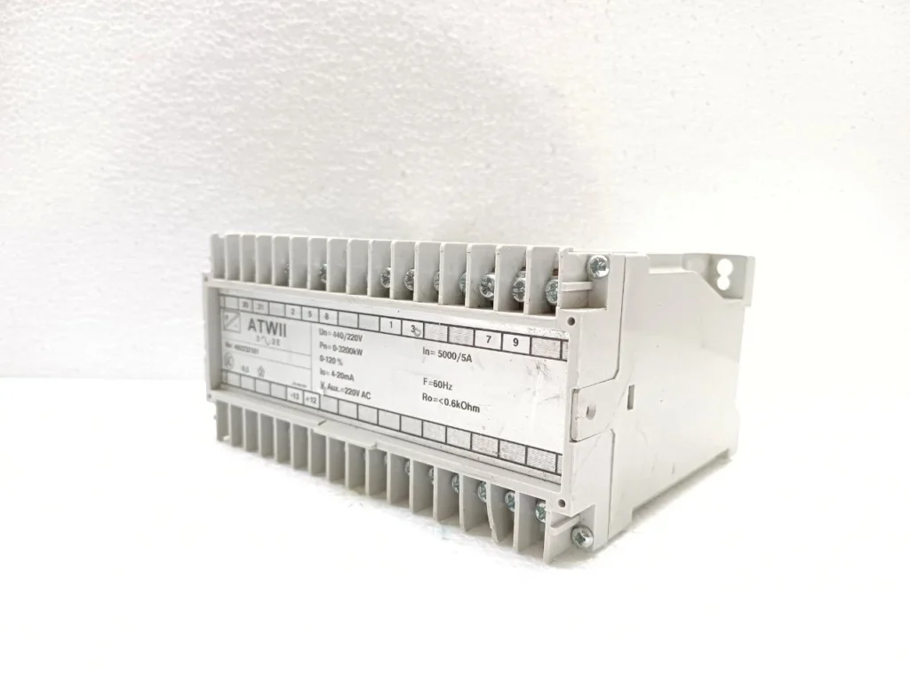 ATWII 492232101 Power Transducer 0–3200kW 4–20mA Output 440/220V