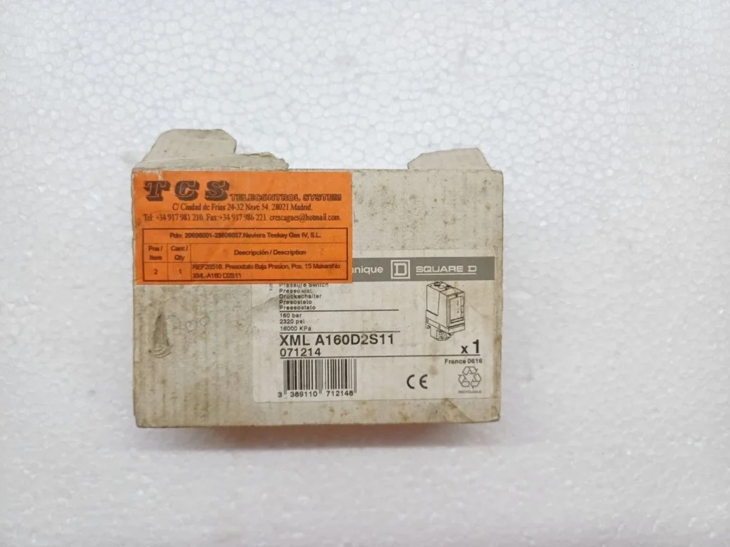 Telemecanique Nautilus XMLA160D2S11 Pressure Switch 160 Bar