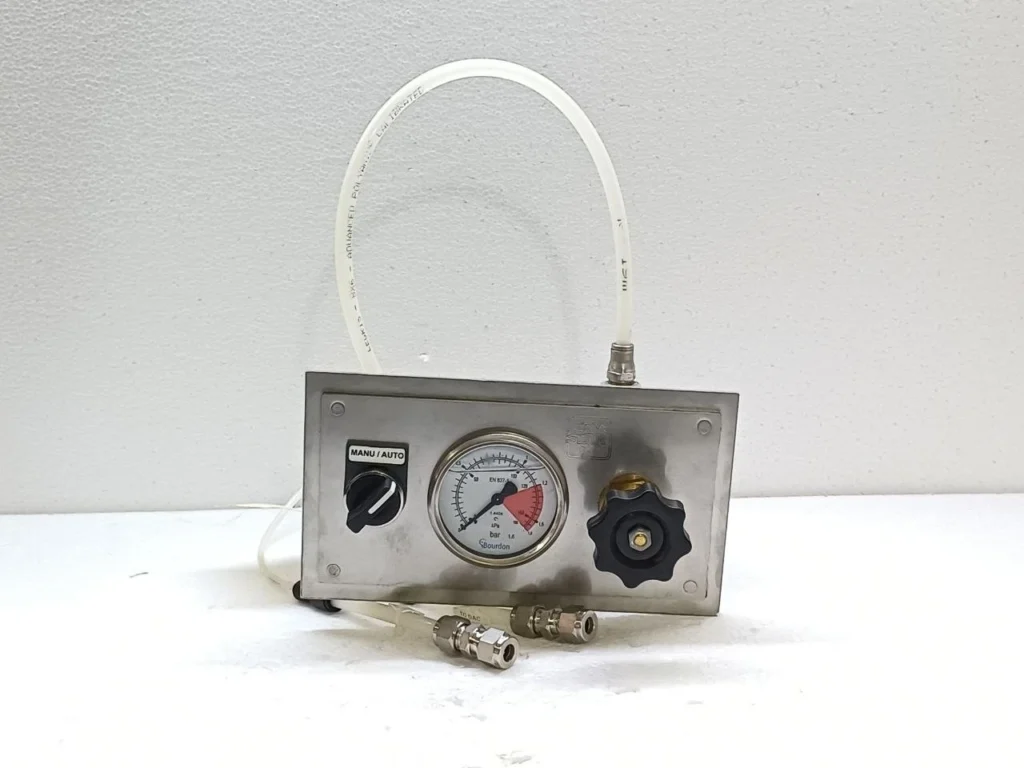 Cryostar Pneumatic Station Pressure Control Panel W/ Gauge Regulator