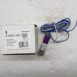 Honeywell C7027A1031 Mini-Peeper Flame Sensor 1/2" NPT 8ft Leads